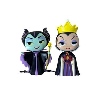 Lot Of 2 Funko Mini - Disney Villains Snow White Evil Queen, Maleficent